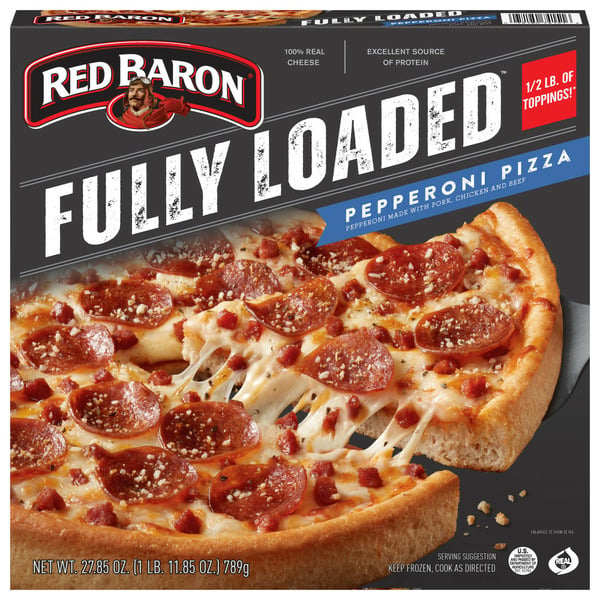 Frozen Pizza Red Baron Fully Loaded Pepperoni Original Crust Frozen Pizza hero