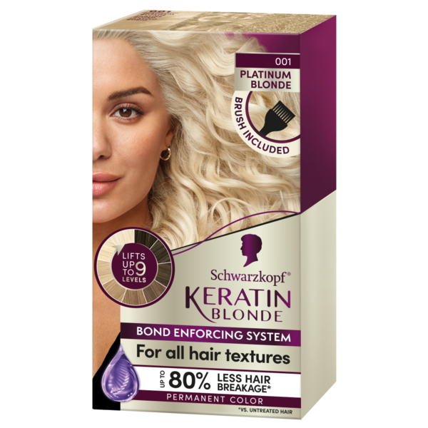 Hair Care Schwarzkopf Coloration Keratin Blonde Platinum Blonde 001 hero