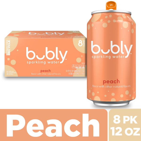 Water, Seltzer & Sparkling Water bubly Sparkling Water, Peach hero