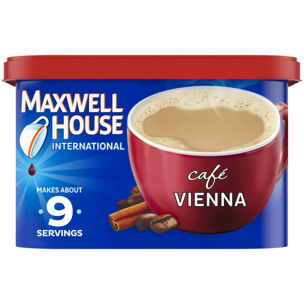 Coffee Maxwell House Vienna Cafe-Style Instant Coffee Beverage Mix hero