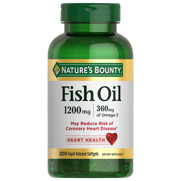 Supplements Nature's Bounty Fish Oil Rapid Release Softgels hero