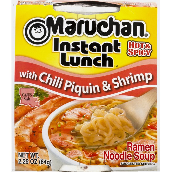 Soup, Broth & Bouillon Maruchan Instant Lunch with Chili Piquin & Shrimp hero