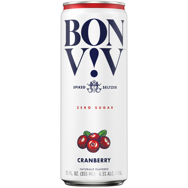 Beers & Coolers Bon Viv Hard Seltzer Cranberry, Cans hero