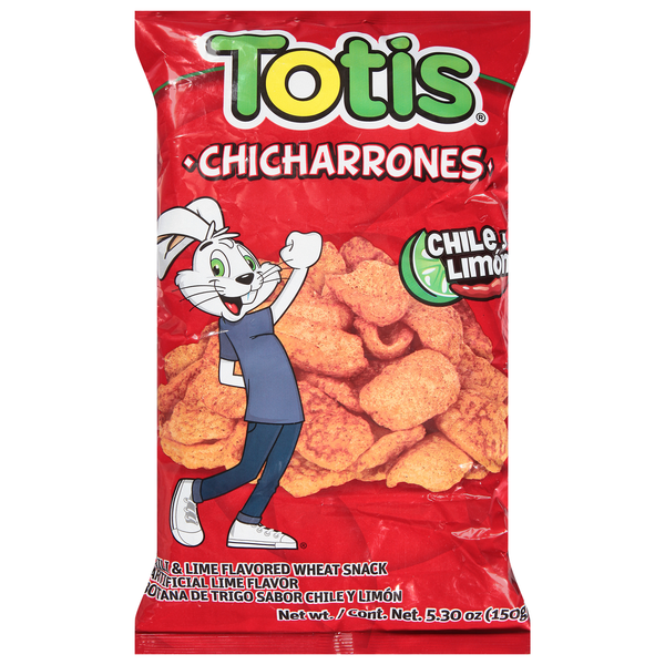 Latino Foods Totis Chicharrones, Chili & Lime Flavored hero