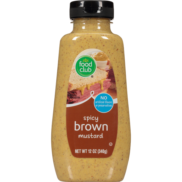 Condiments Food Club Spicy Brown Mustard hero