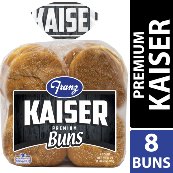 Buns & Rolls Franz Premium BBQ Kaiser Hamburger Buns hero