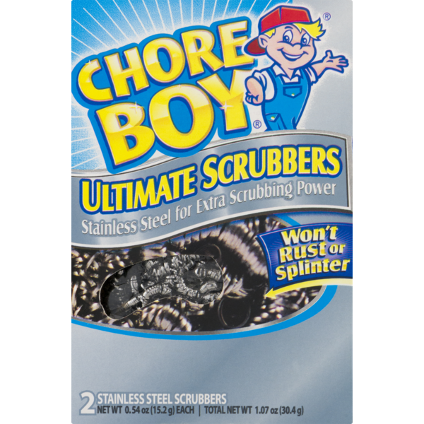 Cleaning Products Chore Boy Ultimate Scrubbers Stainless Steel hero