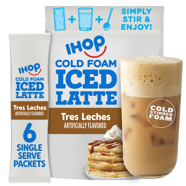 Coffee IHOP Tres Leche Latte Single Serve Instant Coffee Beverage Mix hero