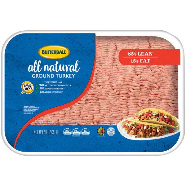 Poultry Counter Butterball All Natural Ground Turkey hero