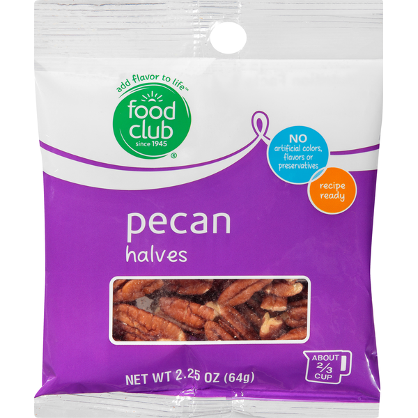 Food Storage Food Club Pecan, Halves hero