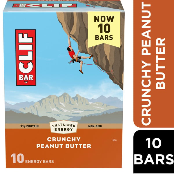 CLIF BAR Crunchy Peanut Butter Energy Bars hero