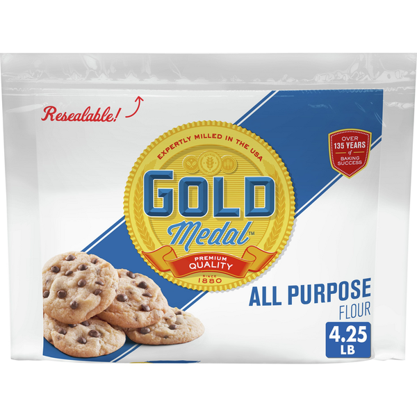 Baking Ingredients Gold Medal All Purpose Flour with Resealable Bag hero