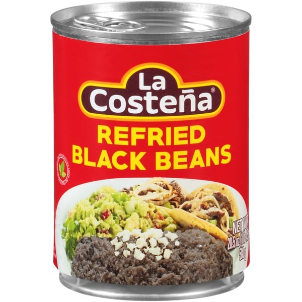 Canned Meat, Seafood & Beans La Costeña Black Beans, Refried hero