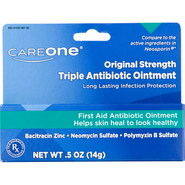 First Aid CareOne Antibiotic Ointment, First Aid, Original Strength, Triple hero