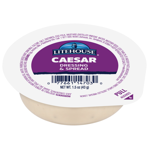 Salad Dressing & Toppings Litehouse Dressing & Dip, Caesar hero