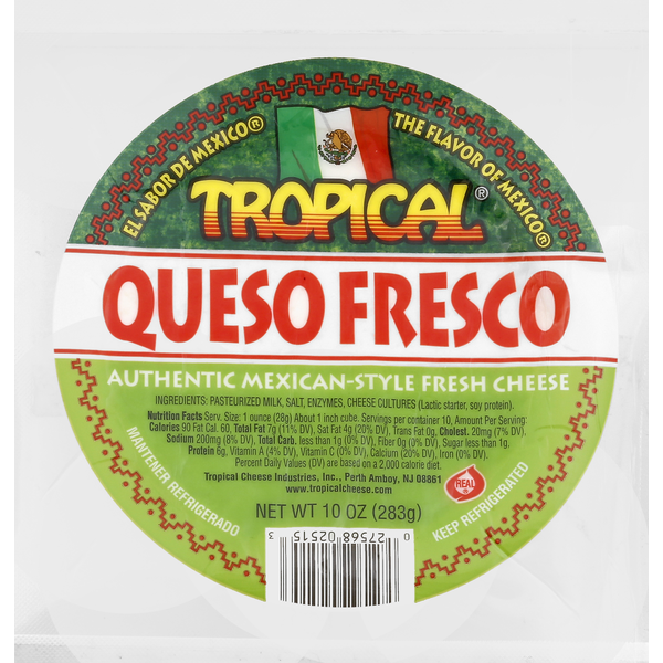 Latino Foods Tropical Cheese, Queso Fresco hero