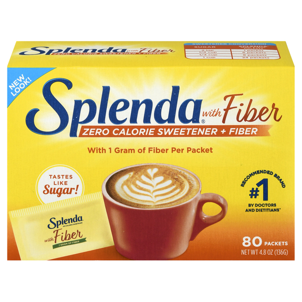 Baking Ingredients Splenda Sweetener with Fiber, Zero Calorie hero