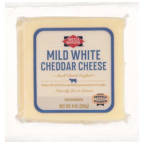 Packaged Cheese Dietz & Watson Cheese, Cheddar, Mild White hero