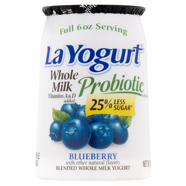 Yogurt/Kefir La Yogurt Probiotic Blueberry Blended Whole Milk Yogurt hero