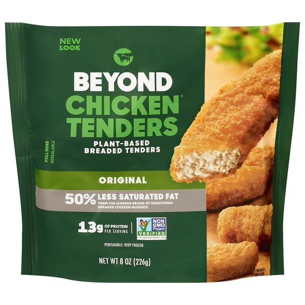 Frozen Vegan & Vegetarian Beyond Meat Beyond Chicken, Plant-Based Breaded Tenders hero