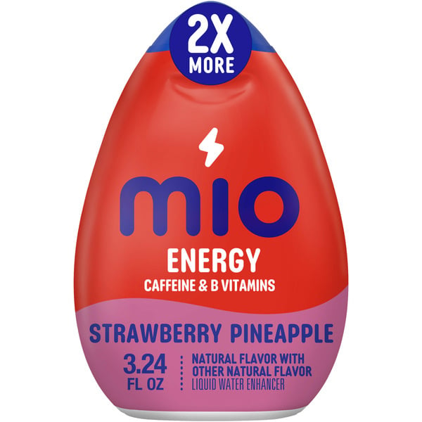 Energy & Sports Drinks MiO Energy Strawberry Pineapple Smash Liquid Water Enhancer Drink Mix with 2x More hero