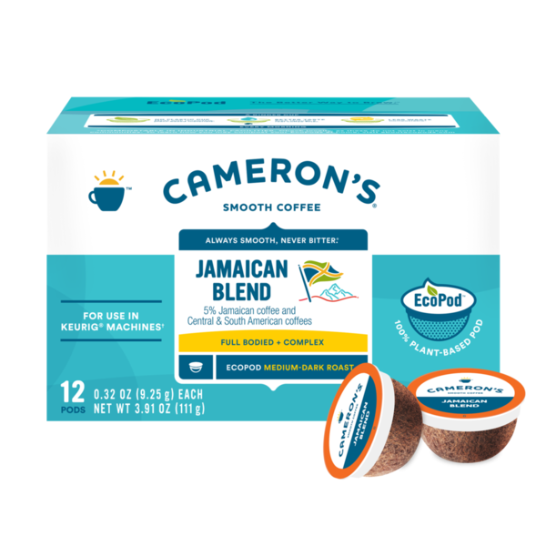 Coffee Cameron's Coffee, Medium-Dark Roast, Jamaica Blend, Smooth, EcoPod hero