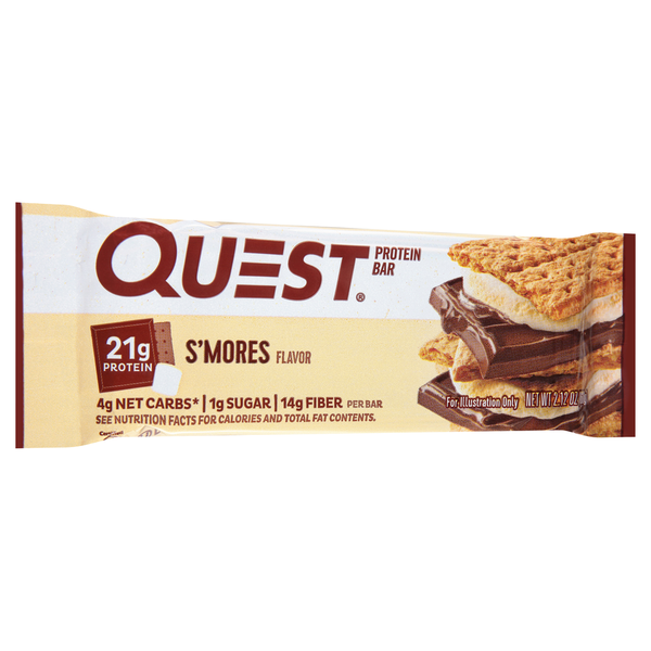 Energy & Granola Bars Quest Protein Bar, Smores hero