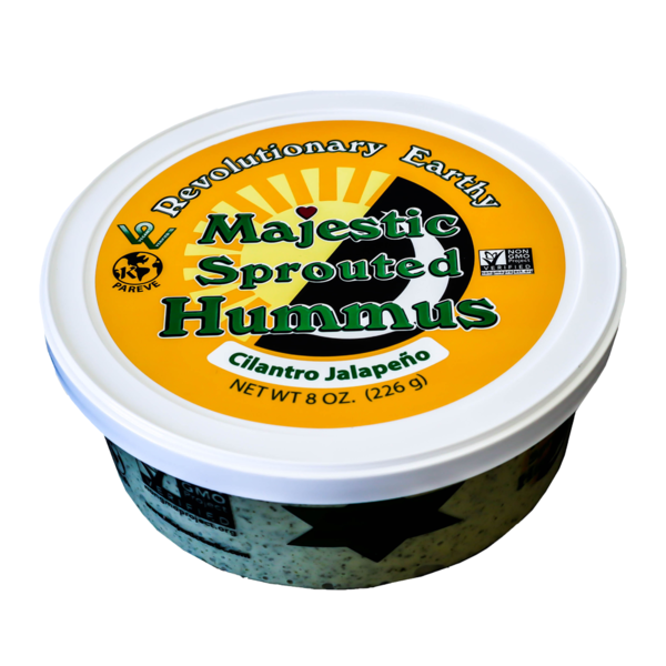 Fresh Dips & Tapenades Majestic Sprouted Hummus, Cilantro Jalapeño flavor hero