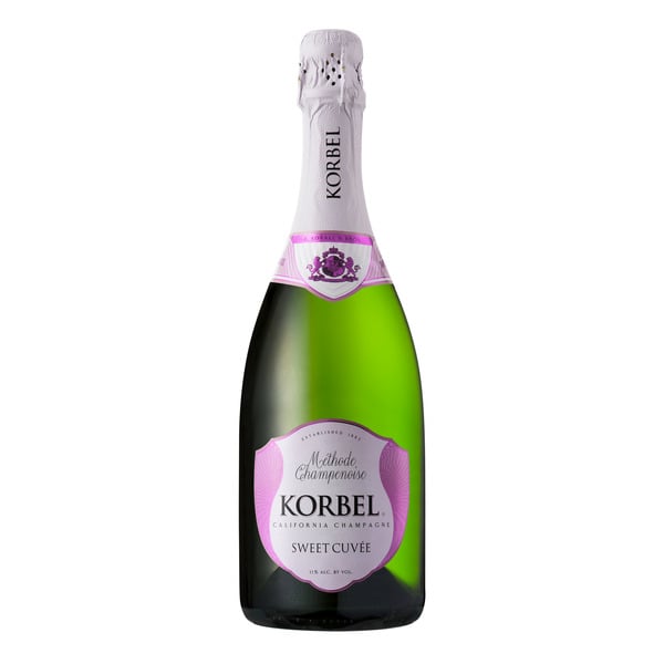 Sparkling Wine KORBEL Sweet Cuvee California Champagne hero