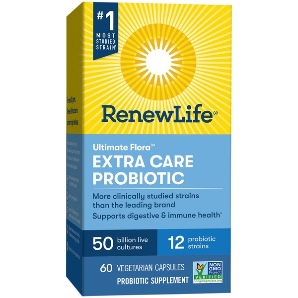 Probiotics Renew Life Extra Care Probiotic Capsules, 50 Billion CFU hero