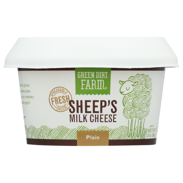 Specialty Cheeses Green Dirt Farm Fresh Sheep's Milk Plain, 3.5Oz Tub hero