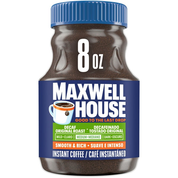 Coffee Maxwell House The Original Roast Decaffeinated Instant Coffee hero