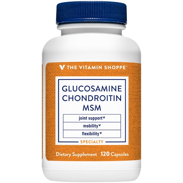 Bone & Joint Health The Vitamin Shoppe Glucosamine Chondroitin MSM (120 Capsules) hero