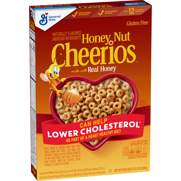 Breakfast & Cereal Honey Nut Cheerios Heart Healthy Cereal With Happy Heart Shapes hero