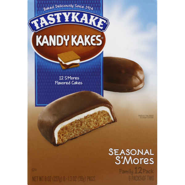 Cookies & Cakes Tastykake Cakes, S'Mores, Family 12 Pack hero