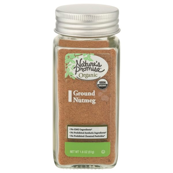 Baking Ingredients Nature's Promise Nutmeg, Organic, Ground, Jar hero