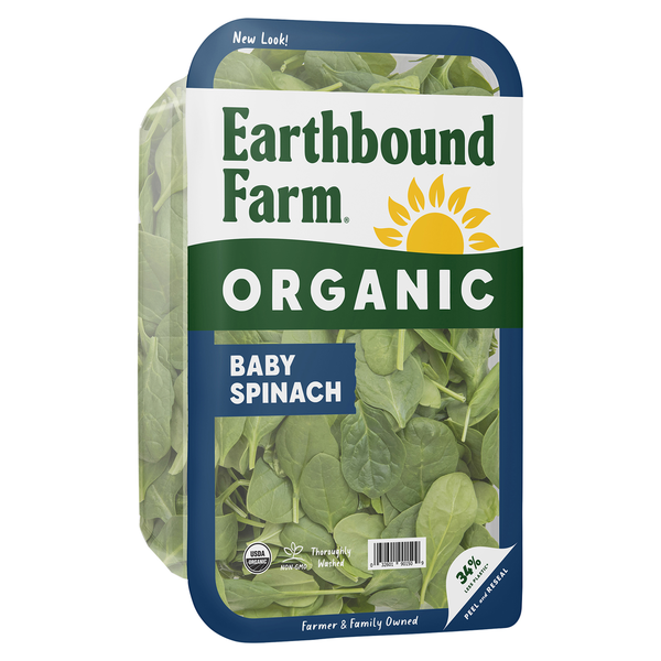 Packaged Vegetables & Fruits Earthbound Farm Organic Baby Spinach hero