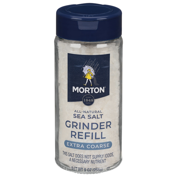 Morton Sea Salt, Grinder Refill, Extra Coarse hero