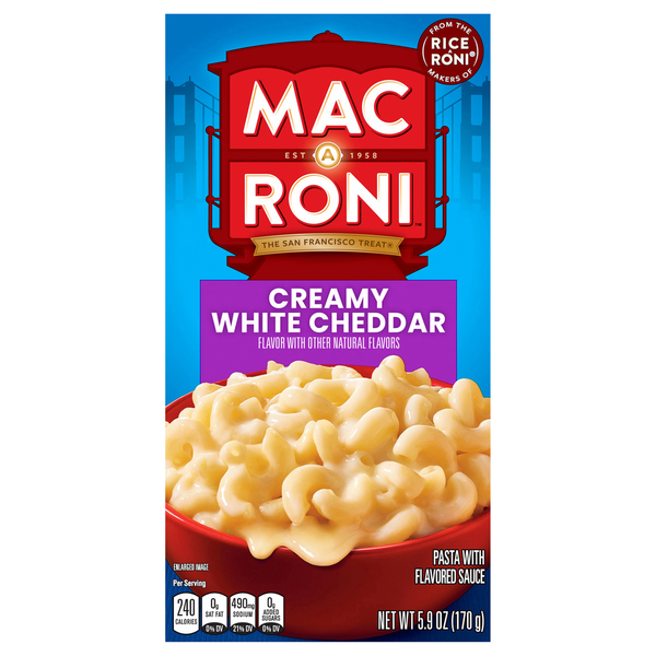 Mac A Roni Mac and Cheese Pasta, Creamy White Cheddar hero