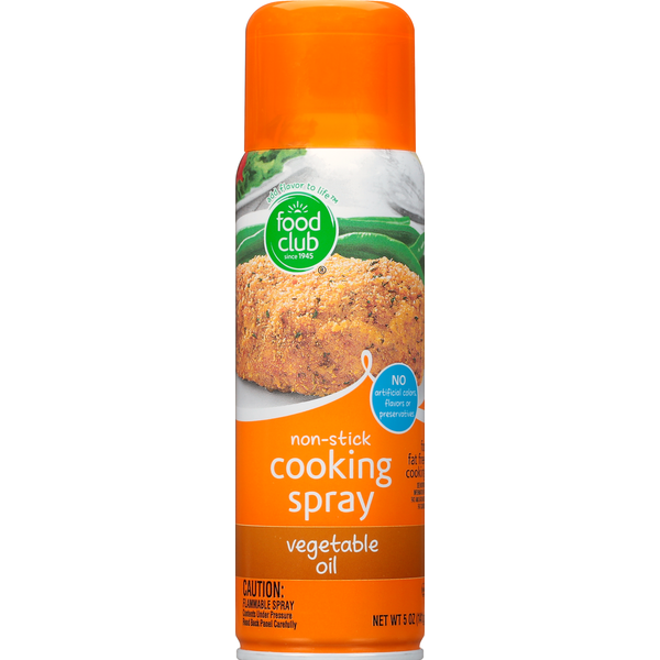 Food Club Cooking Spray, Vegetable Oil, Non-Stick hero