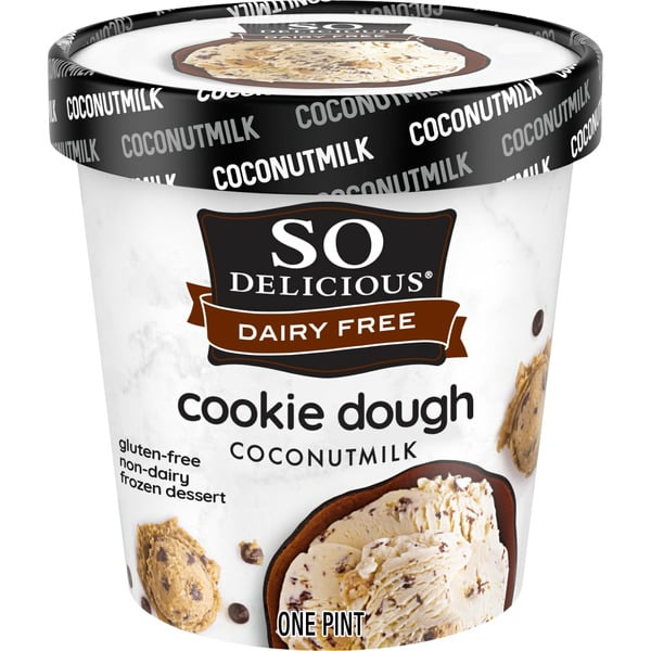 Ice Cream, Gelato & Ice So Delicious Dairy Free Cookie Dough Coconut Milk Frozen Dessert hero