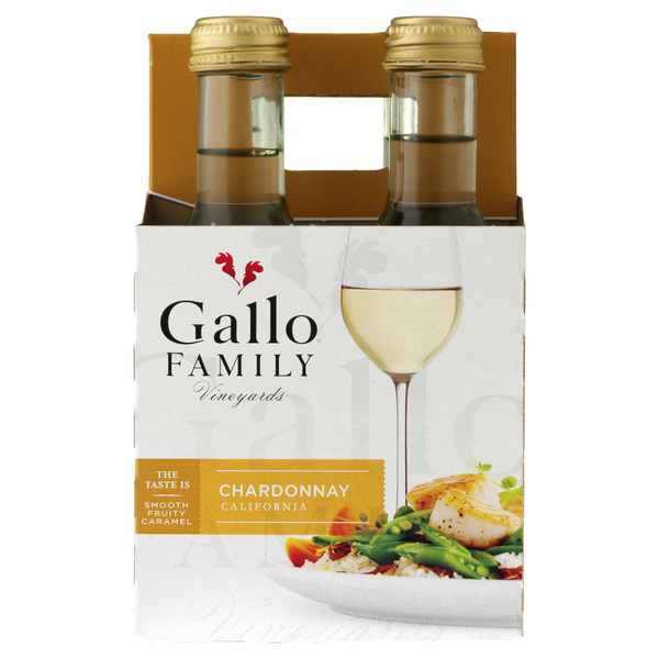 White Wine Gallo Family Vineyards Chardonnay White Wine 4 Single Serve Bottles hero