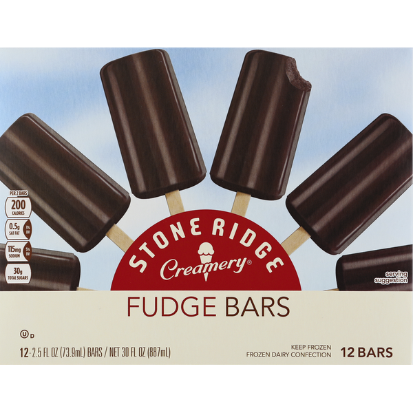 Ice Cream & Ice Stoneridge Creamery Ice Cream Bars, Fudge hero