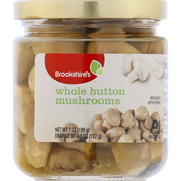 More Household Brookshire's Mushrooms, Whole Button hero