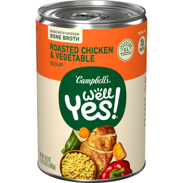 Campbell's Roasted Chicken and Vegetable Soup hero