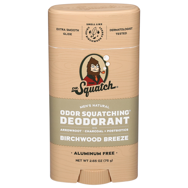 Deodorants Dr. Squatch Deodorant, Odor Squatching, Birchwood Breeze hero