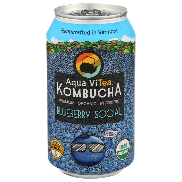 Aqua ViTea Blueberry Social,  Probiotic, Kombucha hero