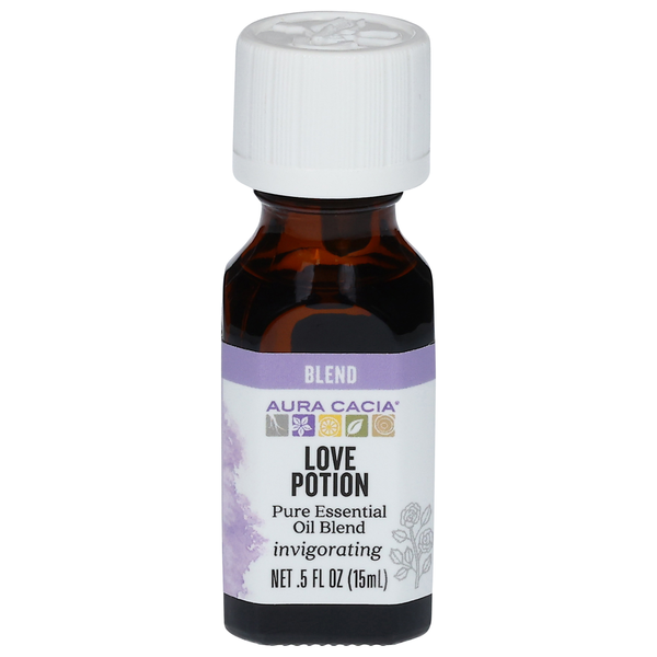 Air Fresheners & Candles Aura Cacia Pure Essential Oil Blend, Invigorating, Love Potion hero