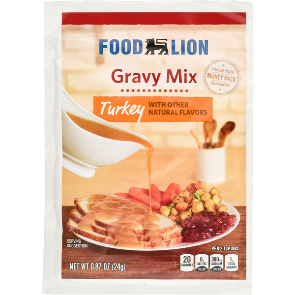 Marinades & Meat Preparation Food Lion Gravy Mix, Turkey hero