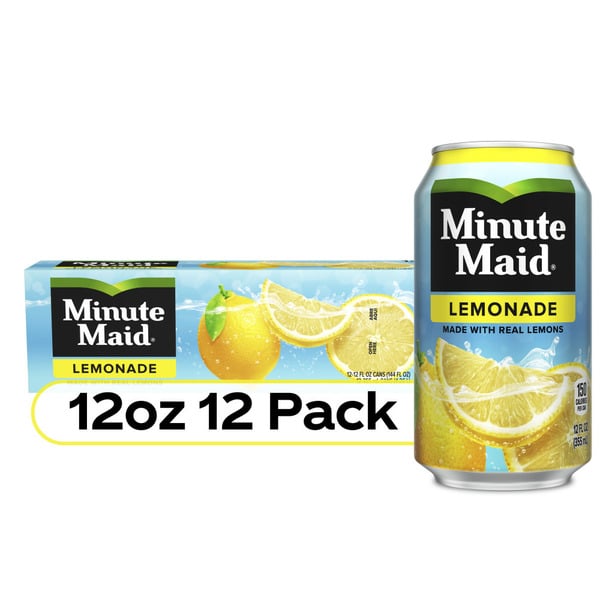 Soft Drinks Minute Maid Lemonade Made W/ Real Lemons hero